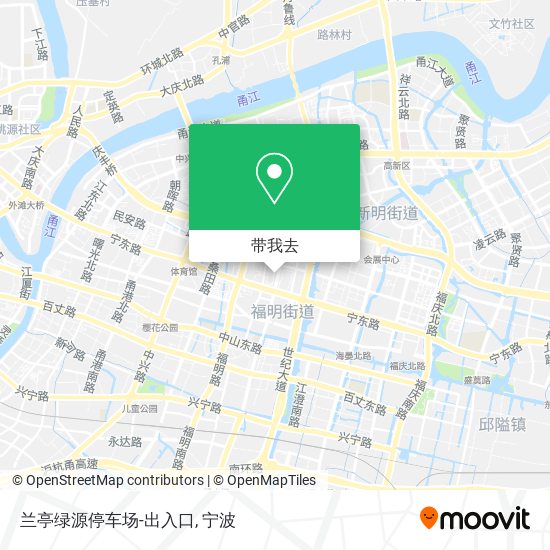 兰亭绿源停车场-出入口地图