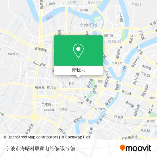 宁波市海曙科联家电维修部地图