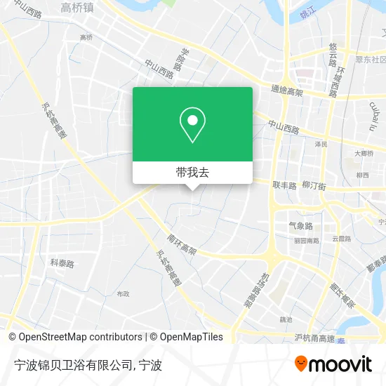 宁波锦贝卫浴有限公司地图
