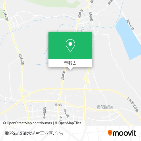 骆驼街道清水湖村工业区地图