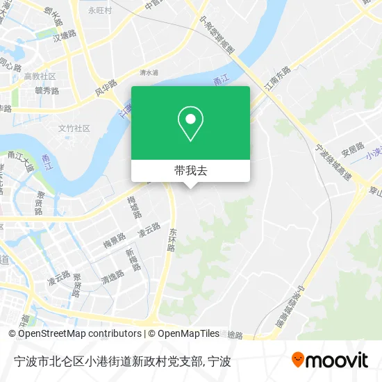 宁波市北仑区小港街道新政村党支部地图
