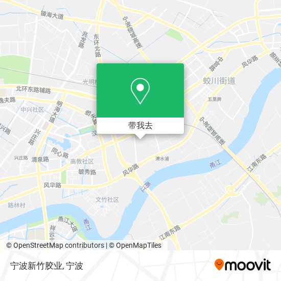 宁波新竹胶业地图