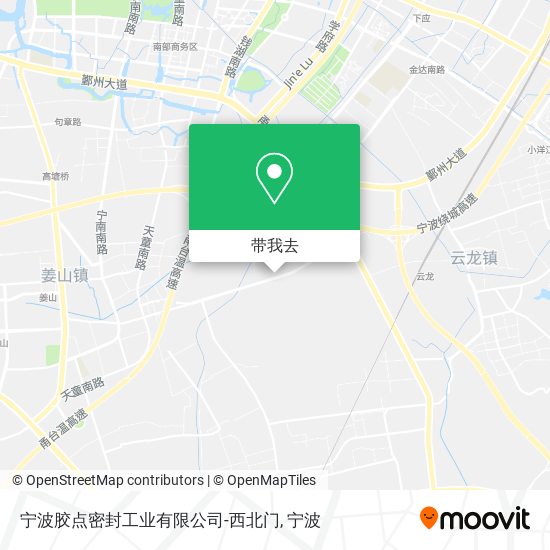 宁波胶点密封工业有限公司-西北门地图