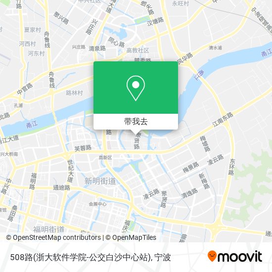 508路(浙大软件学院-公交白沙中心站)地图