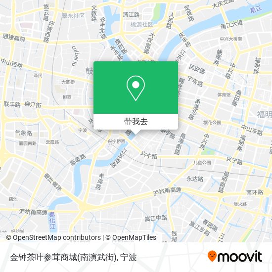 金钟茶叶参茸商城(南演武街)地图