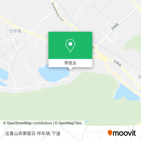 达蓬山农家饭店-停车场地图