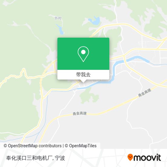 奉化溪口三和电机厂地图