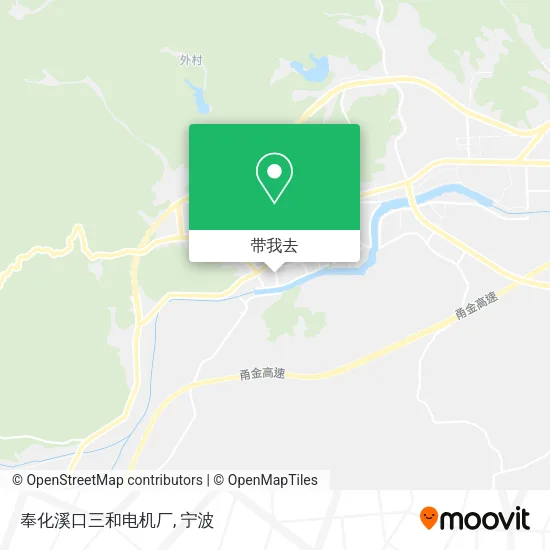 奉化溪口三和电机厂地图
