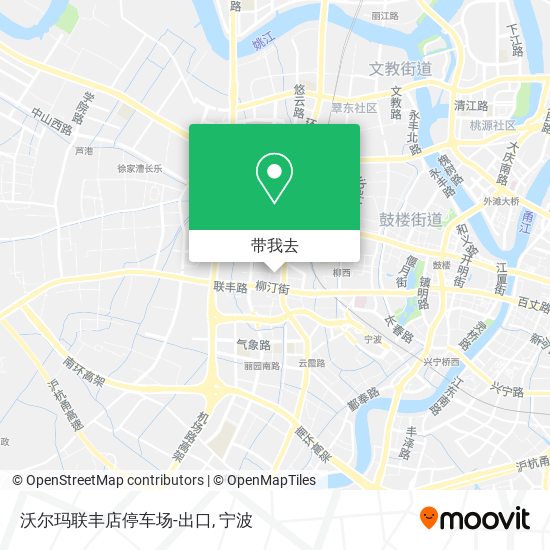 沃尔玛联丰店停车场-出口地图