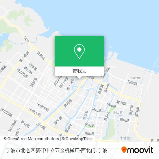宁波市北仑区新矸申立五金机械厂-西北门地图