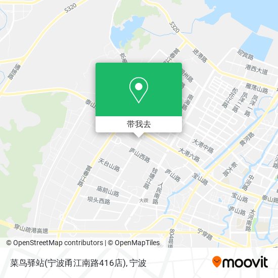 菜鸟驿站(宁波甬江南路416店)地图
