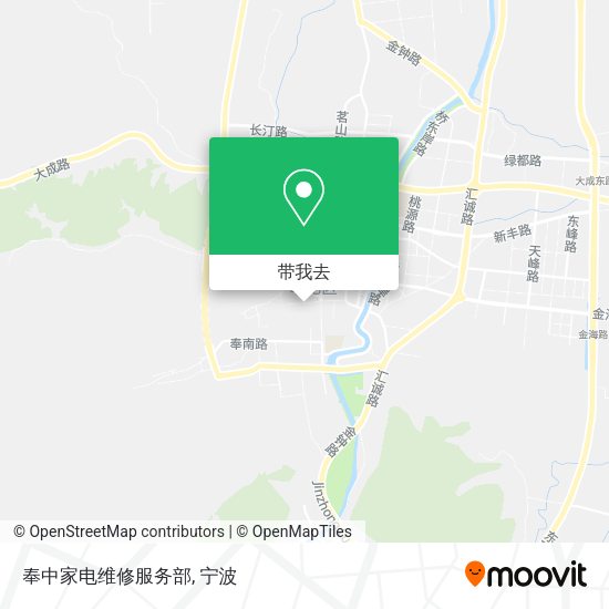 奉中家电维修服务部地图