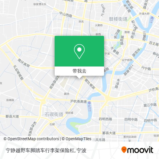宁静越野车脚踏车行李架保险杠地图