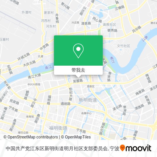 中国共产党江东区新明街道明月社区支部委员会地图