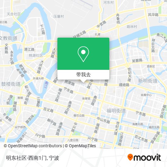 明东社区-西南1门地图