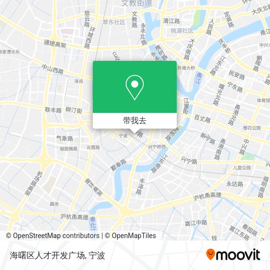 海曙区人才开发广场地图