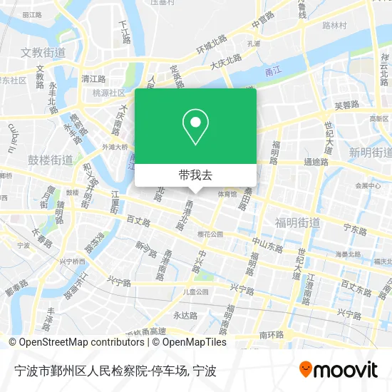 宁波市鄞州区人民检察院-停车场地图