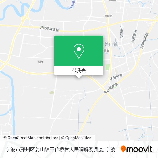 宁波市鄞州区姜山镇王伯桥村人民调解委员会地图
