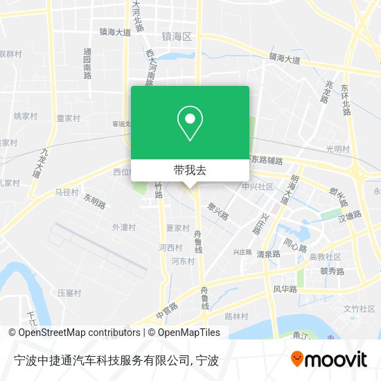 宁波中捷通汽车科技服务有限公司地图