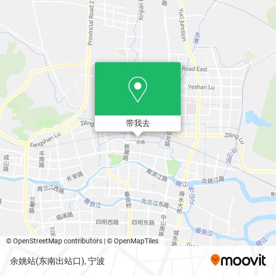 余姚站(东南出站口)地图