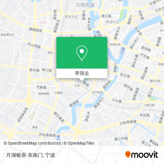 月湖银座-东南门地图
