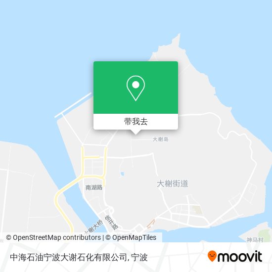 中海石油宁波大谢石化有限公司地图