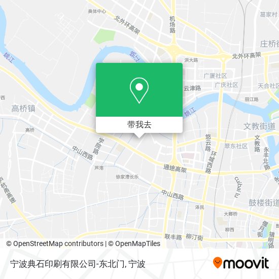 宁波典石印刷有限公司-东北门地图