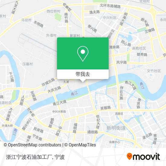 浙江宁波石油加工厂地图