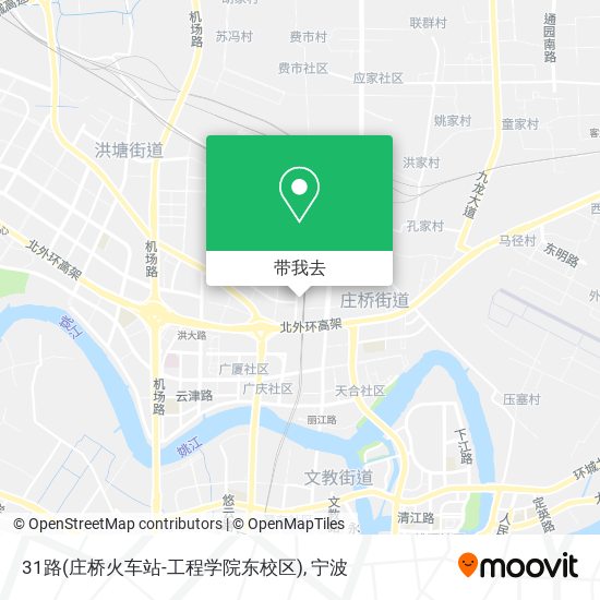 31路(庄桥火车站-工程学院东校区)地图