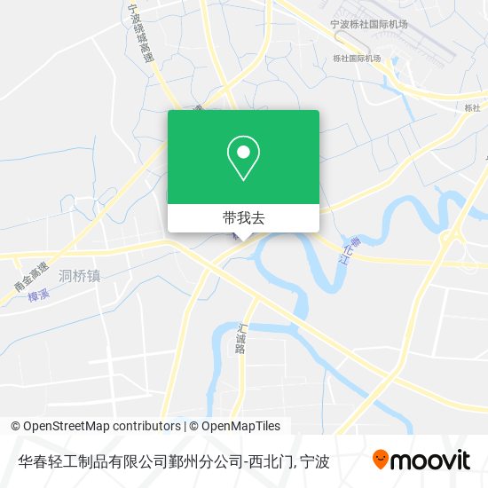 华春轻工制品有限公司鄞州分公司-西北门地图