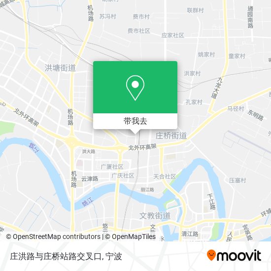 庄洪路与庄桥站路交叉口地图