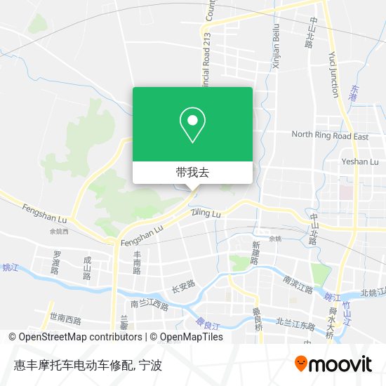 惠丰摩托车电动车修配地图