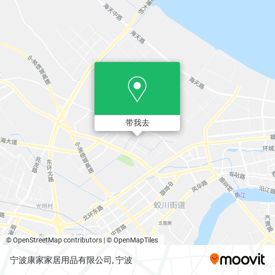 宁波康家家居用品有限公司地图