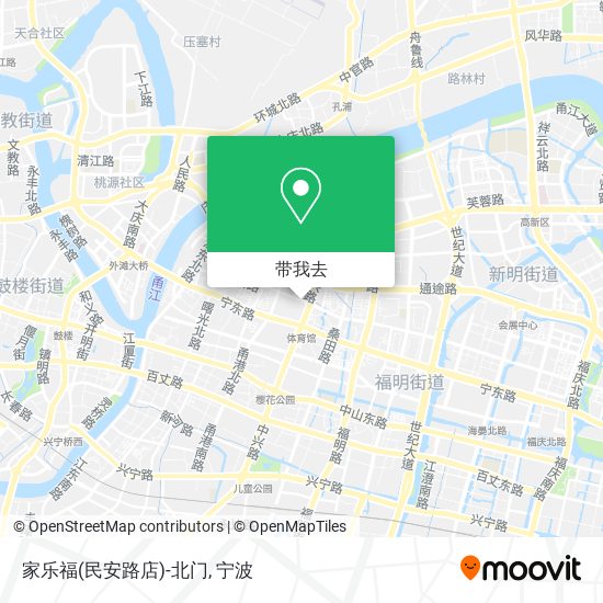 家乐福(民安路店)-北门地图