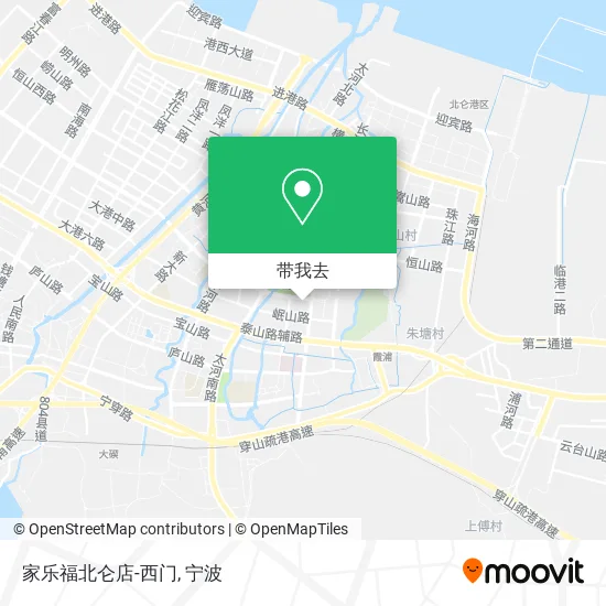 家乐福北仑店-西门地图