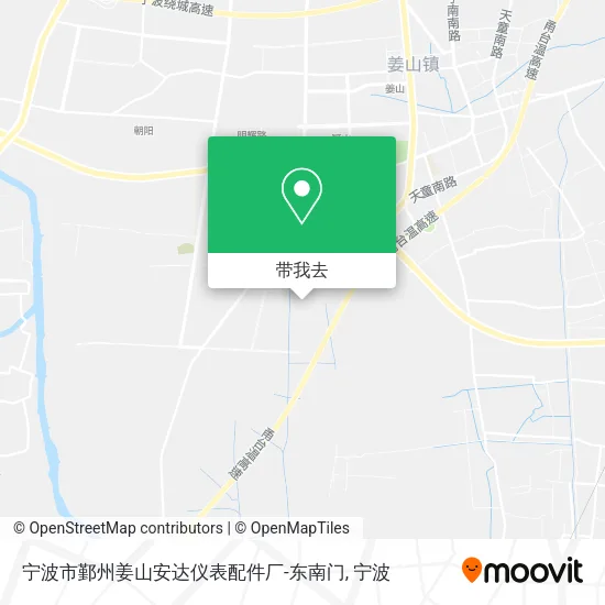 宁波市鄞州姜山安达仪表配件厂-东南门地图