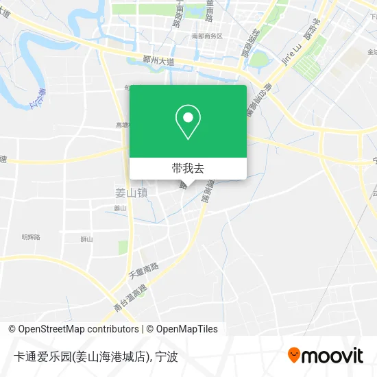 卡通爱乐园(姜山海港城店)地图