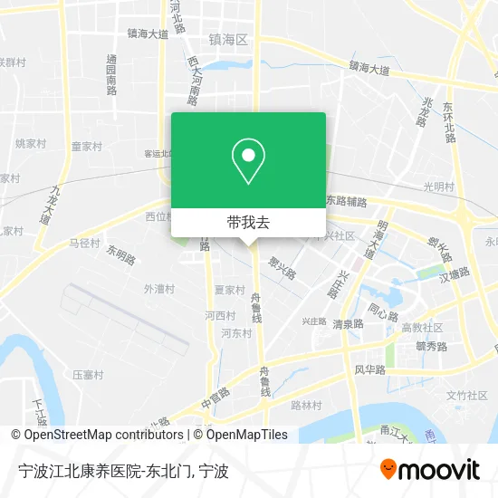 宁波江北康养医院-东北门地图