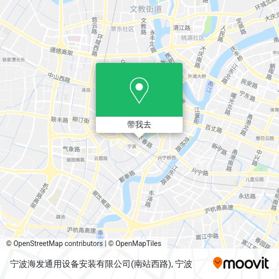 宁波海发通用设备安装有限公司(南站西路)地图