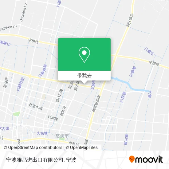 宁波雅品进出口有限公司地图
