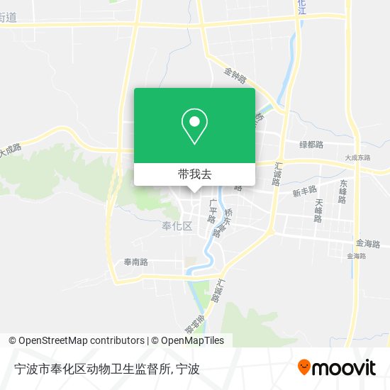 宁波市奉化区动物卫生监督所地图