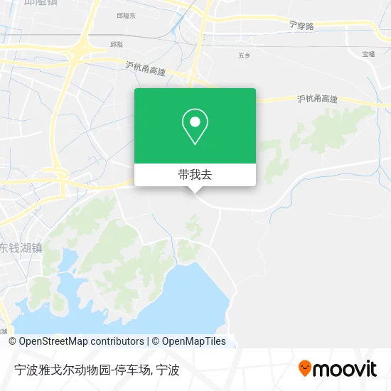 宁波雅戈尔动物园-停车场地图