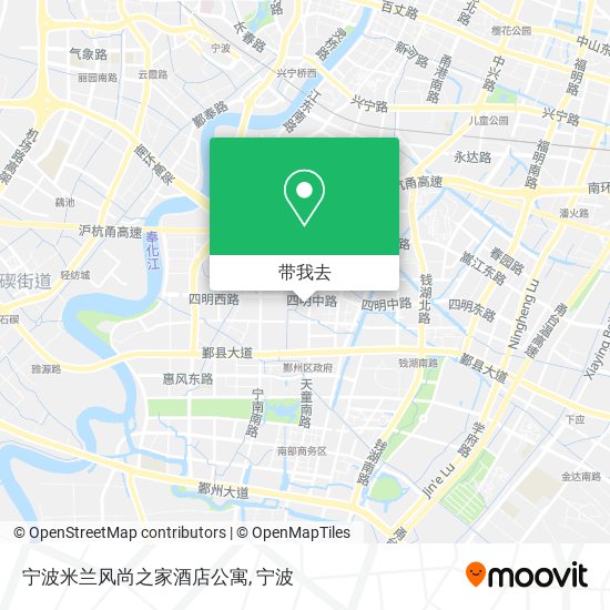 宁波米兰风尚之家酒店公寓地图