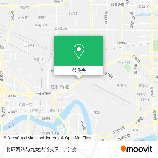 北环西路与九龙大道交叉口地图