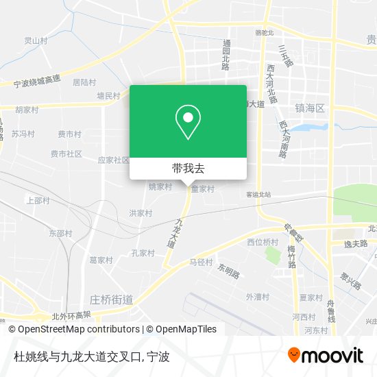 杜姚线与九龙大道交叉口地图