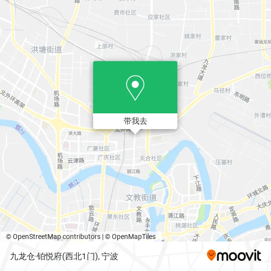 九龙仓·铂悦府(西北1门)地图