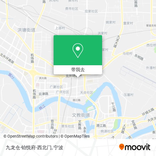 九龙仓·铂悦府-西北门地图