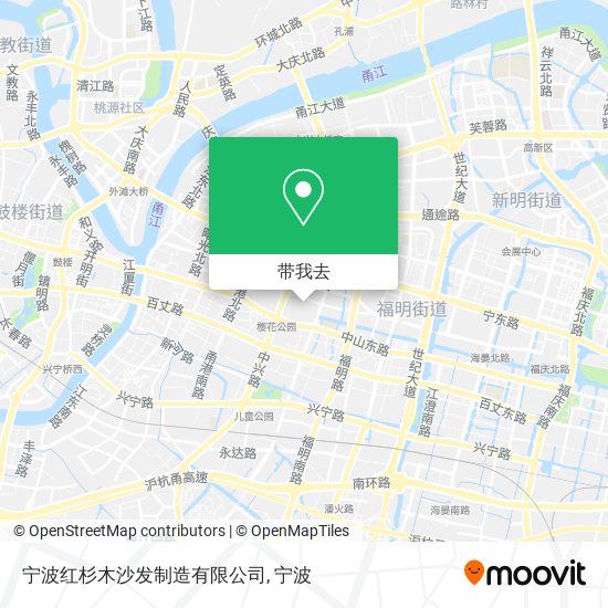 宁波红杉木沙发制造有限公司地图