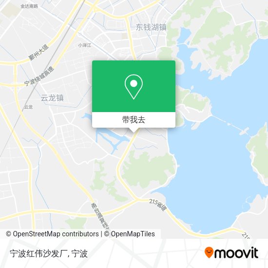 宁波红伟沙发厂地图