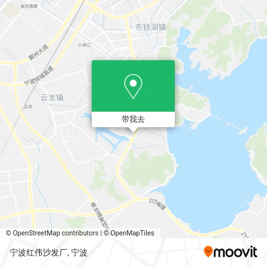 宁波红伟沙发厂地图